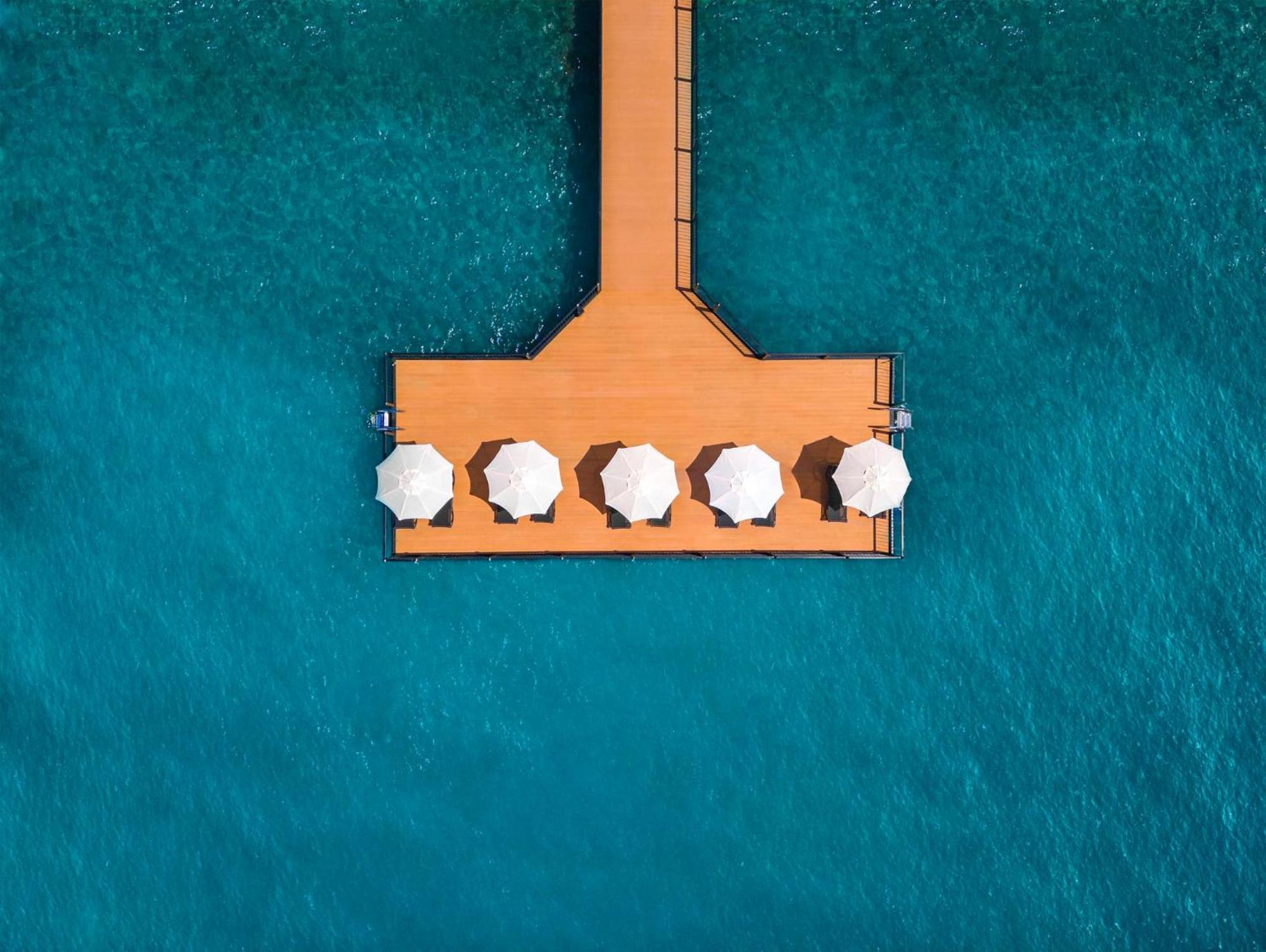 博德鲁姆拉布蓝达tmt度假村 外观 照片 Aerial view of the pier